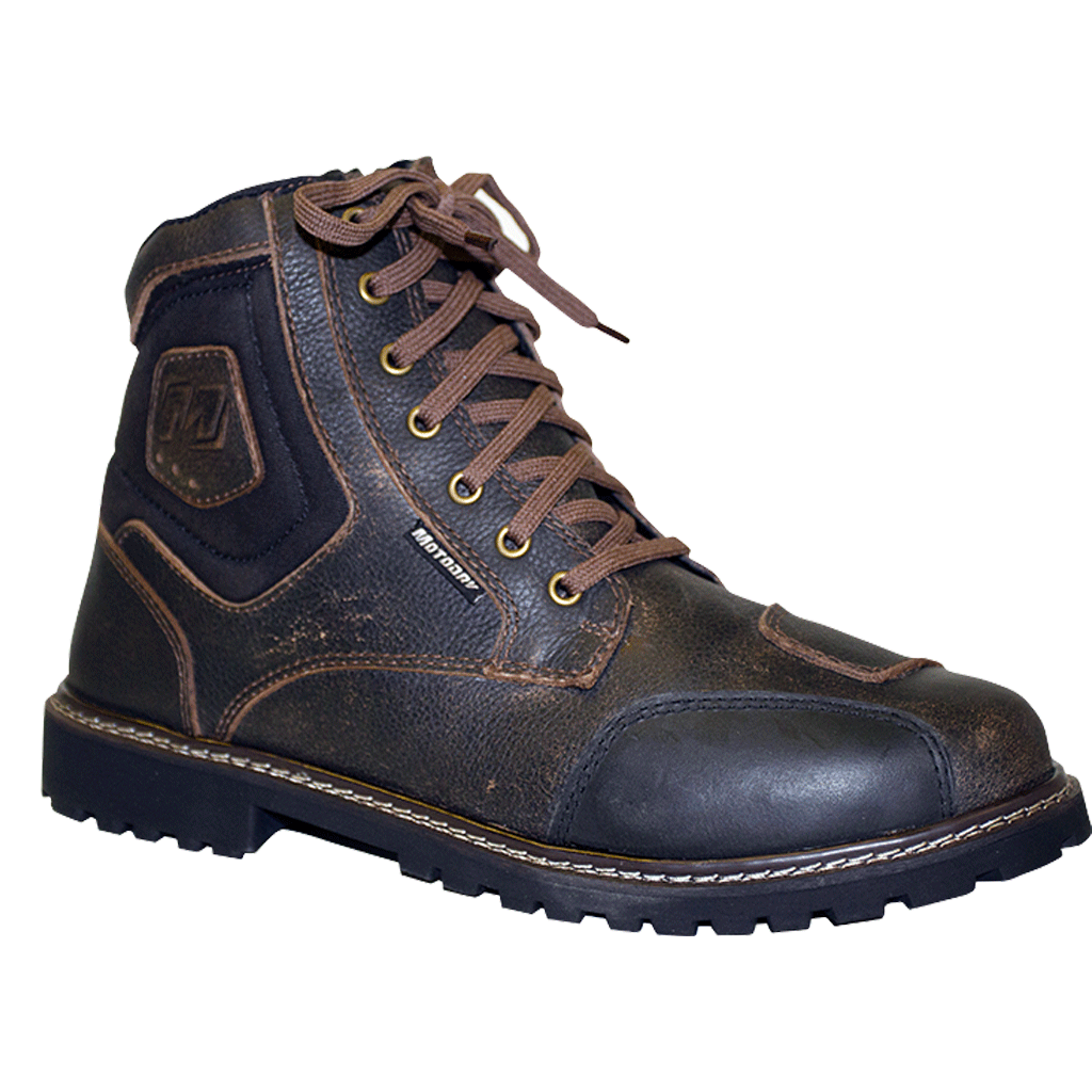 Moto Dry - Roadster Brown Leather WP Boot