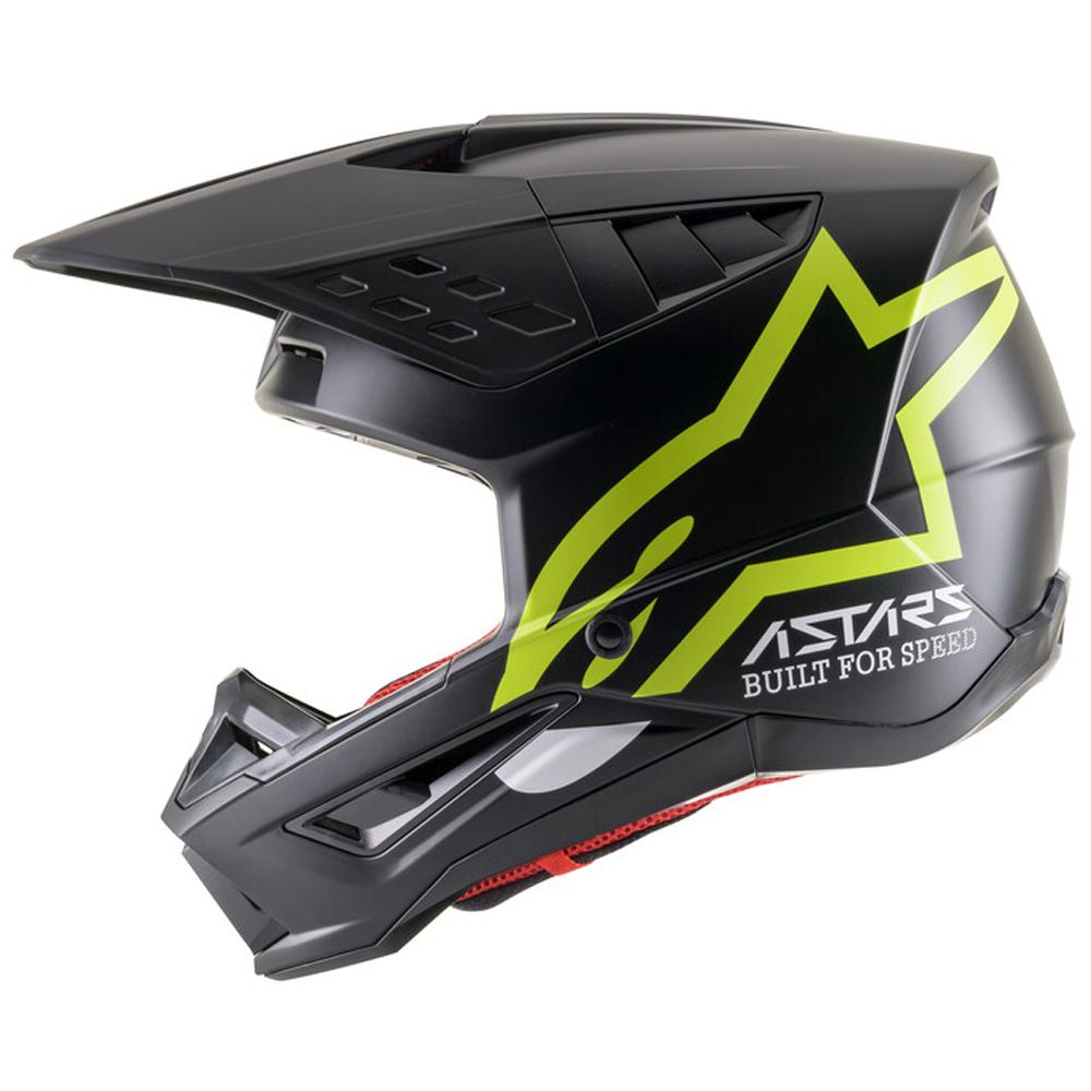 Alpinestars - 2023 SM5 Compass Matte Black/Yellow Helmet