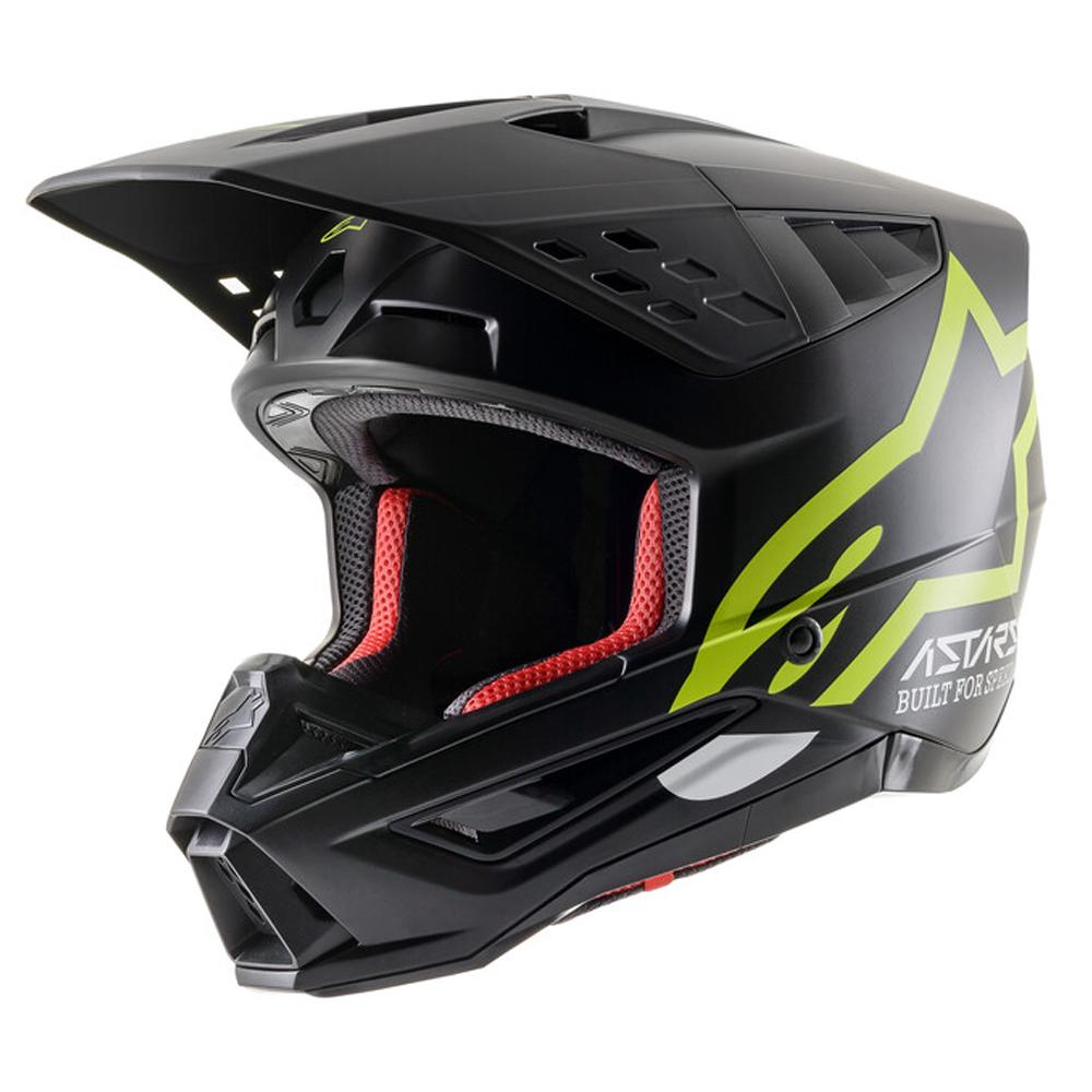 Alpinestars - 2023 SM5 Compass Matte Black/Yellow Helmet