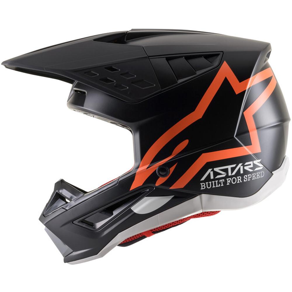 Alpinestars - 2023 SM5 Compass Matte Black/Orange Helmet