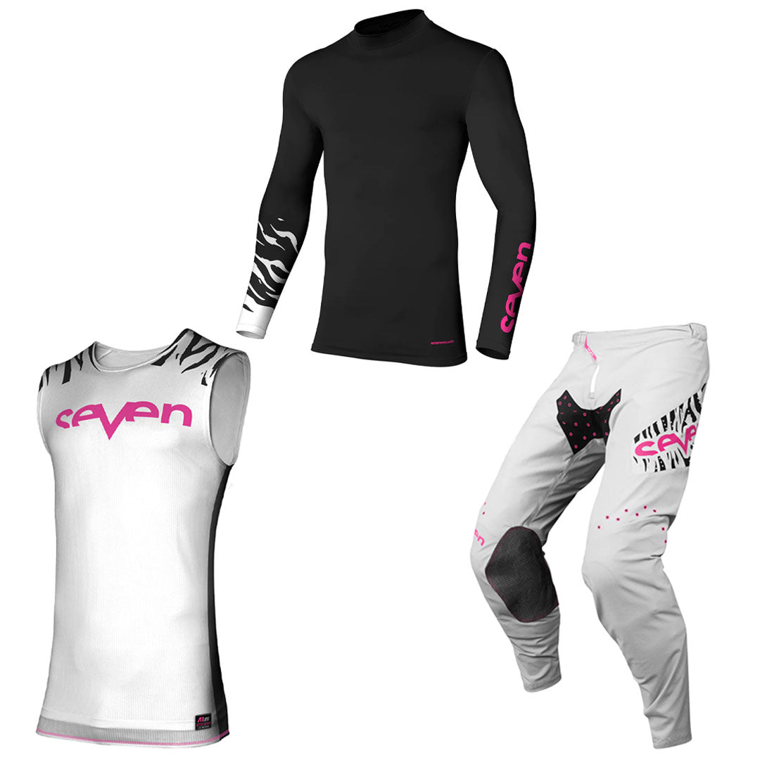 Seven - 23.2 Zero S2BRA White/Black/Pink MX Combo