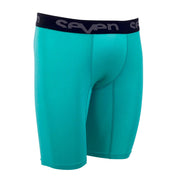 Seven - Zero Compression Black/Aqua Shorts