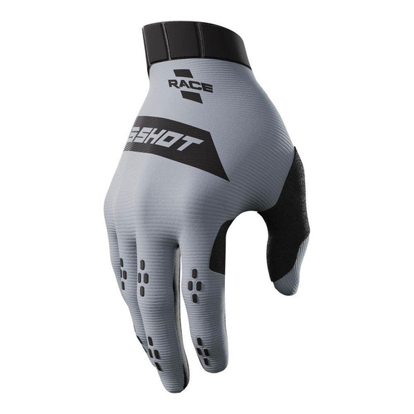 Shot - 2026 Race Grey/Black Gloves