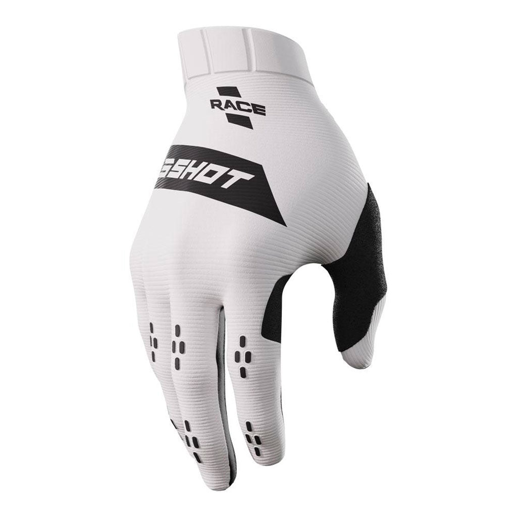 Shot - 2026 Race White/Black Gloves