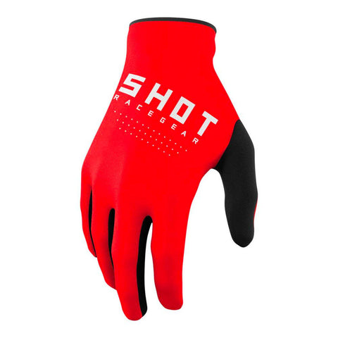 Shot - Youth Raw Red Gloves