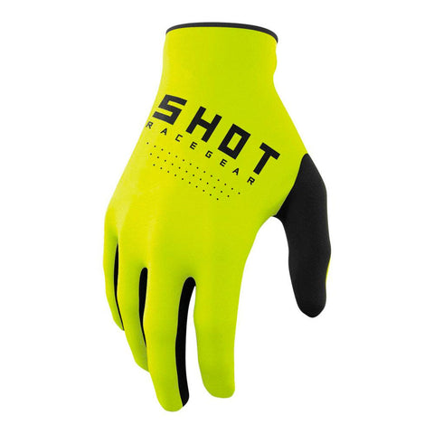 Shot - Youth Raw Flo Yellow Gloves