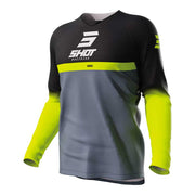 Shot - 2023 Youth Raw Reflex Grey/Yellow Jersey