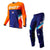 Shot - 2023 Youth Raw Tracer Blue/Orange MX Combo