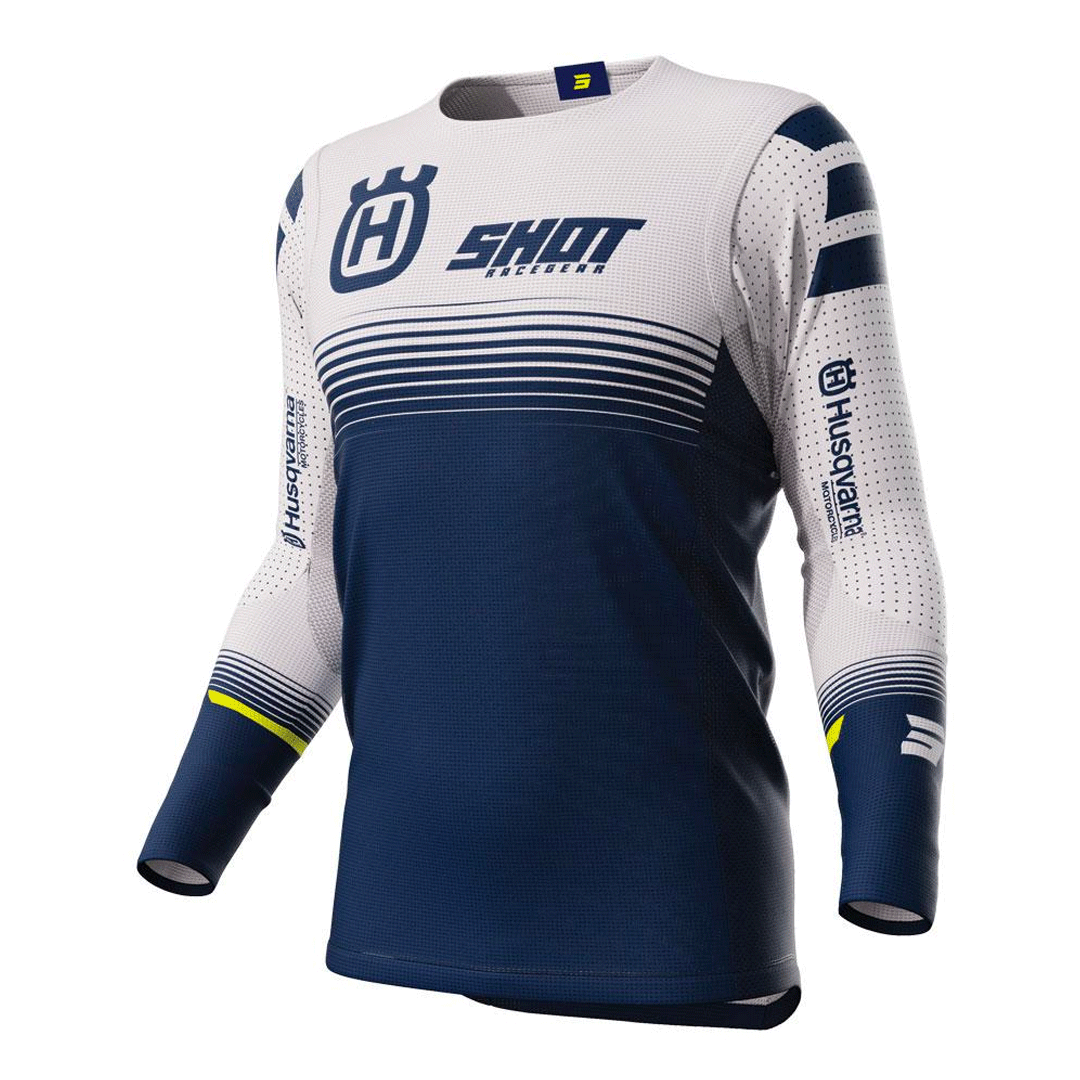 Shot - 2023 Aerolite Husqvarna LE Blue/White Jersey