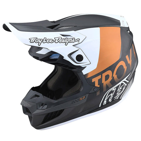TLD - SE5 Carbon Qualifier Black/White/Bronze Helmet