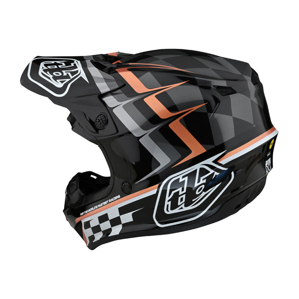 TLD - SE4 Poly MIPS Warped Black/Copper Helmet