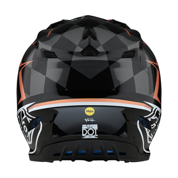 TLD - SE4 Poly MIPS Warped Black/Copper Helmet