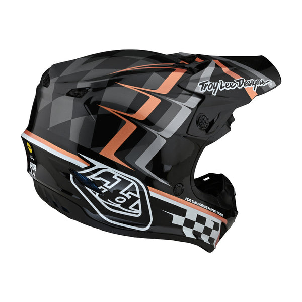 TLD - SE4 Poly MIPS Warped Black/Copper Helmet
