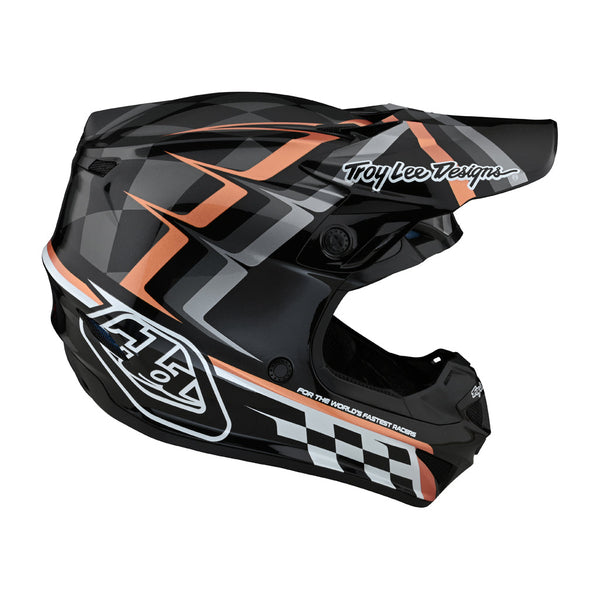 TLD - SE4 Poly MIPS Warped Black/Copper Helmet