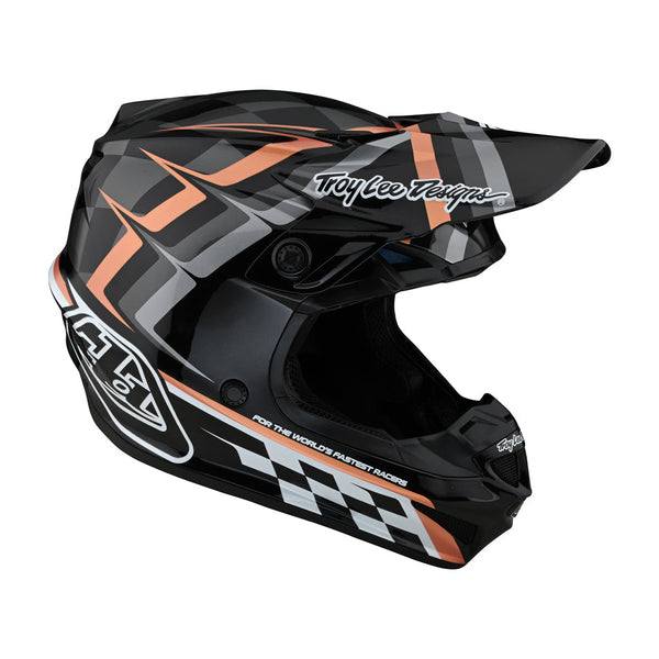 TLD - SE4 Poly MIPS Warped Black/Copper Helmet
