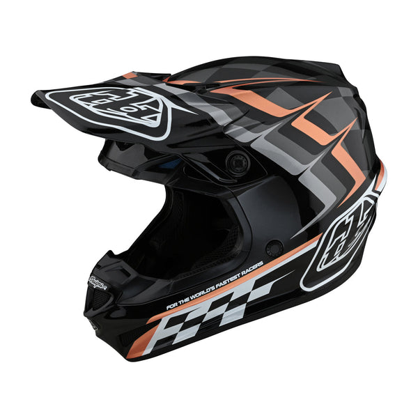 TLD - SE4 Poly MIPS Warped Black/Copper Helmet