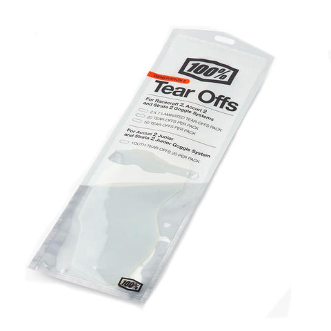100% - Series 2 Youth Goggle Tear Offs - 20