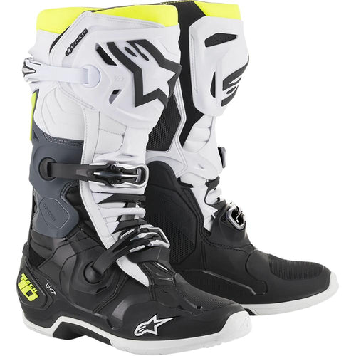 Alpinestars - Tech 10 Black/White/Yellow MX Boots