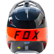 Fox - 2024 V1 Toxsyk Navy/Orange Helmet