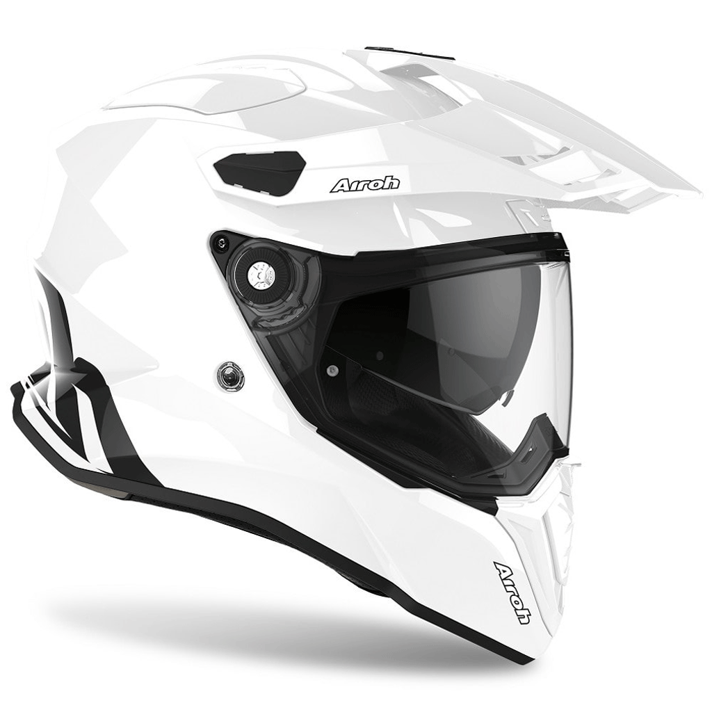 Airoh - Commander Solid White Adventure Helmet