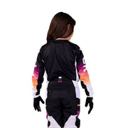 Fox - 2024 Youth 180 Flora Black/White MX Combo