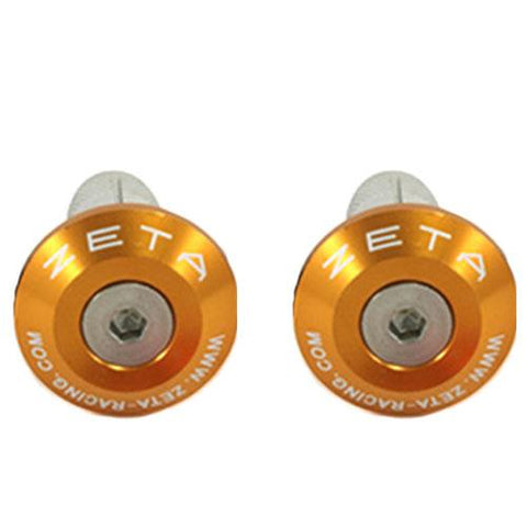 Zeta - Bar End Plugs - Orange (4305954308173)