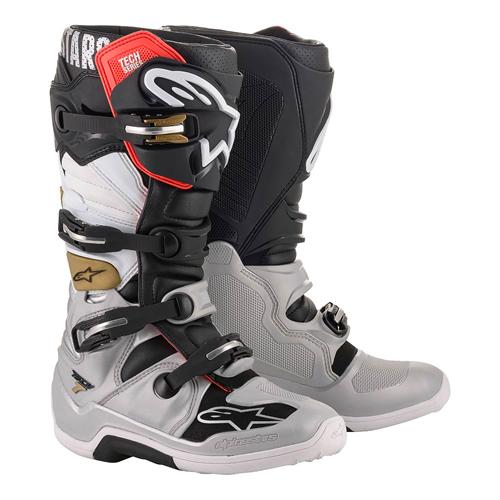 Alpinestars - Tech 7 Black/Silver/Gold MX Boots