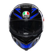 AGV - K5 S Hurricane 2.0 Black/Blue Helmet