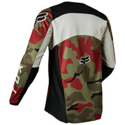 Fox - 2022 180 Youth BNKR Green/Camo Jersey