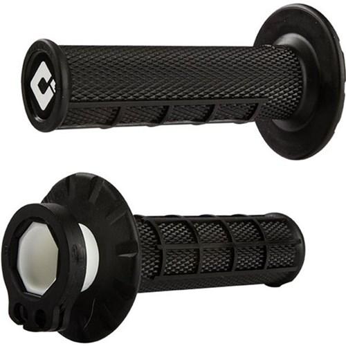 ODI - Half Waffle Black Lock On Grips