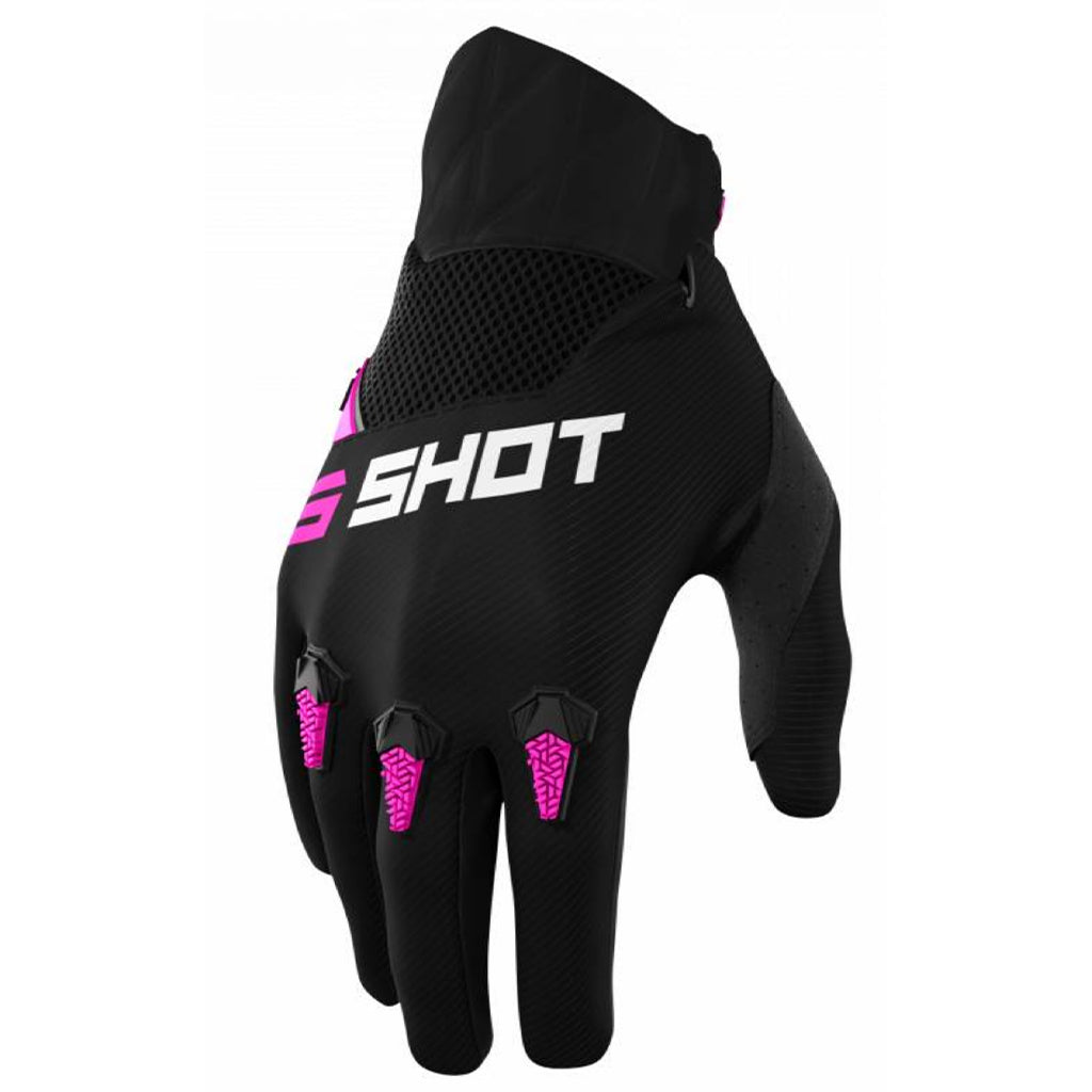 Shot - 2022 Youth Devo Versus Black/Pink Gloves