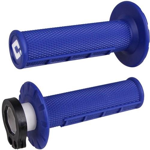 ODI - Half Waffle Blue Lock On Grips