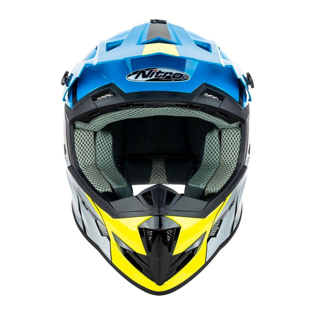 Nitro - MX700 Recoil Blue/Grey Helmet