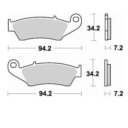 Braking - Honda/Kawasaki/Suzuki/Yamaha Sintered Metal Front Disc Pads