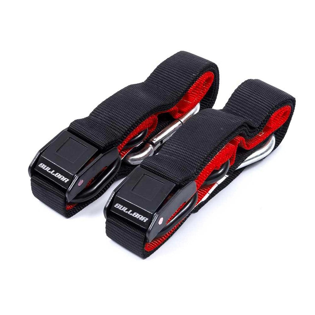 Bull Bar - 38mm Red/Black Tie Down Set