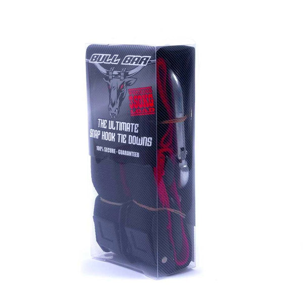 Bull Bar - 38mm Red/Black Tie Down Set