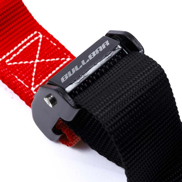 Bull Bar - 38mm Red/Black Tie Down Set