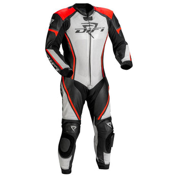 Difi - Imola 1pc Black/White/Red Leather Suit