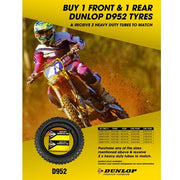 Dunlop - 952 Enduro Front & Rear Tyre & Tube Kit - 110/90-18