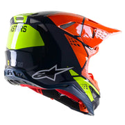 Alpinestars - S-M8 Factory Blue/Orange Helmet