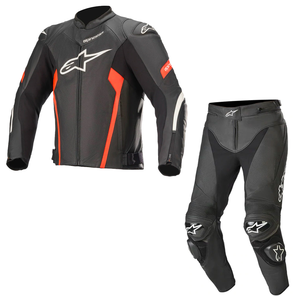 Alpinestars - Faster V2 BLK/RD Air/Track 2 Piece Combo