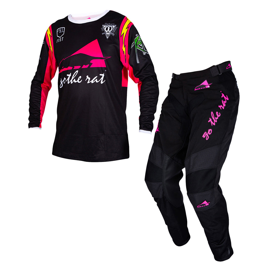 Rat Racing - Go The Rat Black/Pink MX Combo