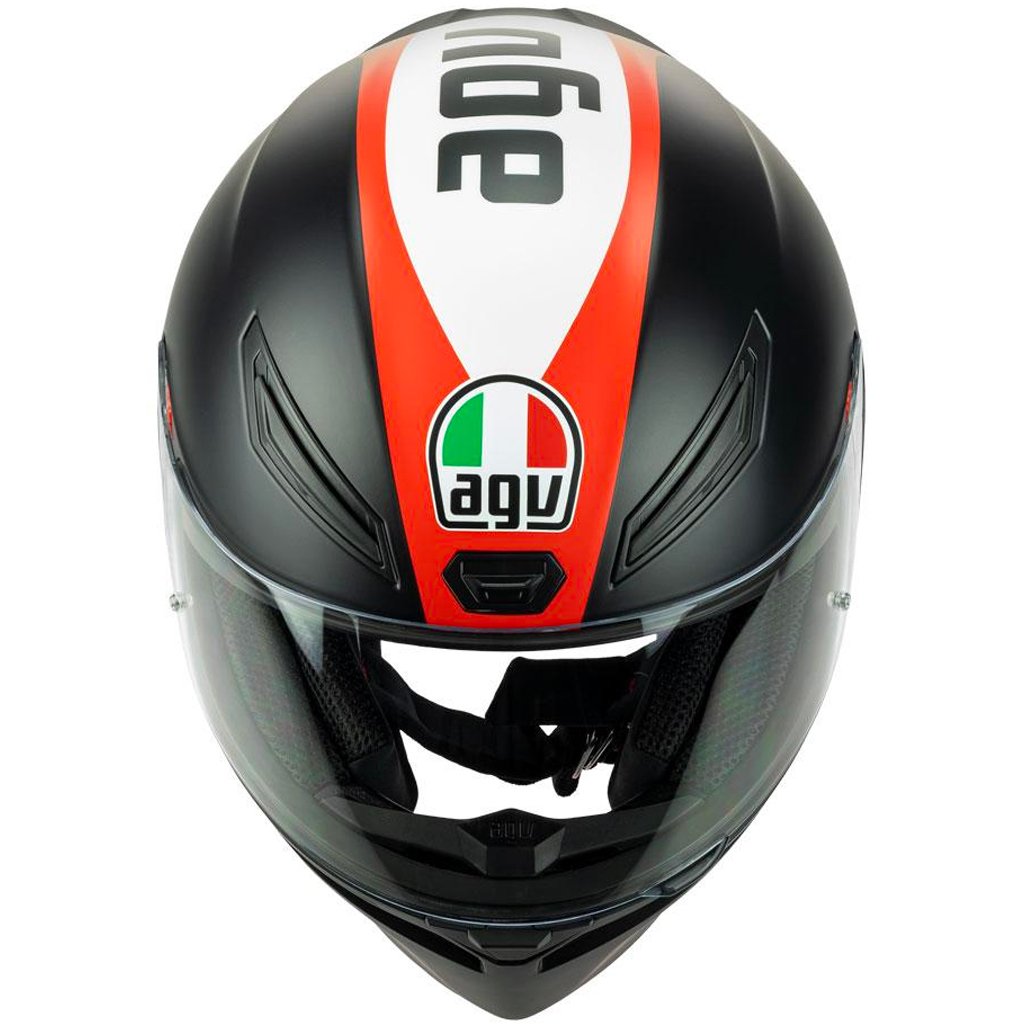 agv k1 black red AGV - K-1 Grip Black/Red Helmet
