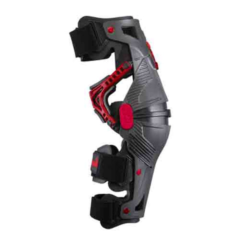 Mobius - X8 Grey/Red Knee Braces (Pair)