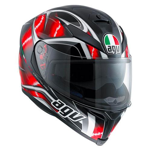 AGV - K5 S Hurricane Black/White/Red Helmet