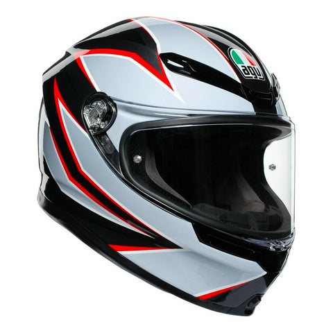 AGV - K-6 Flash Black/Grey/Red Helmet