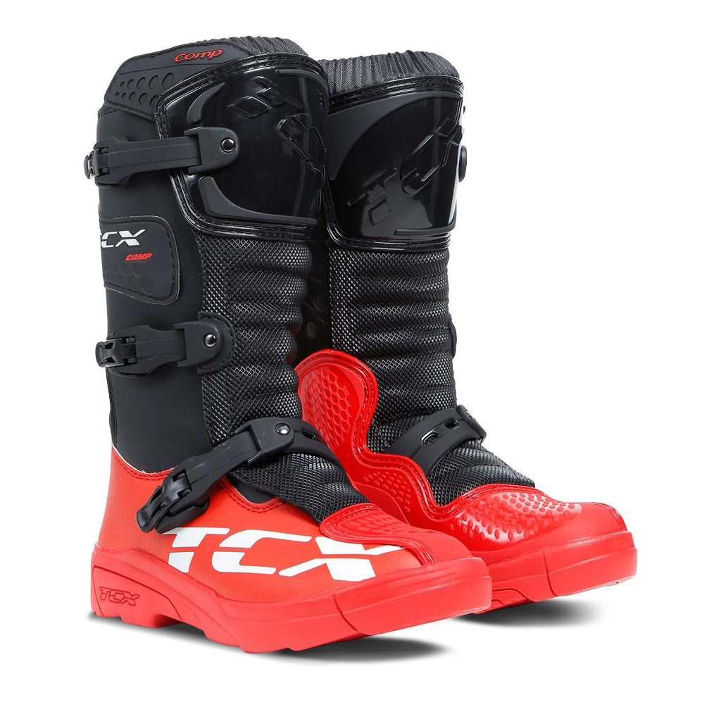 TCX - Comp Youth Black/Red MX Boots