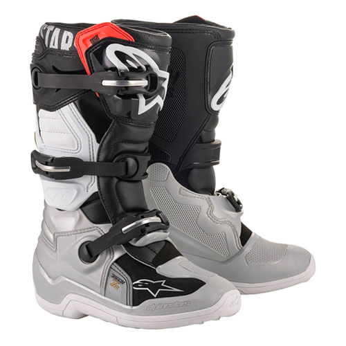 Alpinestars - Tech 7s Youth Black/Silver/Gold MX Boots