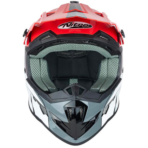 Nitro - MX700 Youth Recoil Red/White Helmet