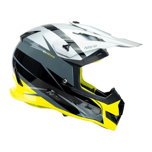 Nitro - MX700 Recoil Grey/Yellow Grey/Yellow Helmet